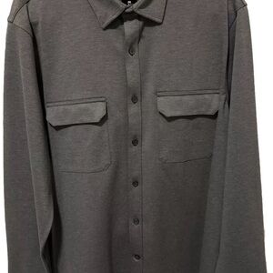 Express Gray Button-Up Shirt‎